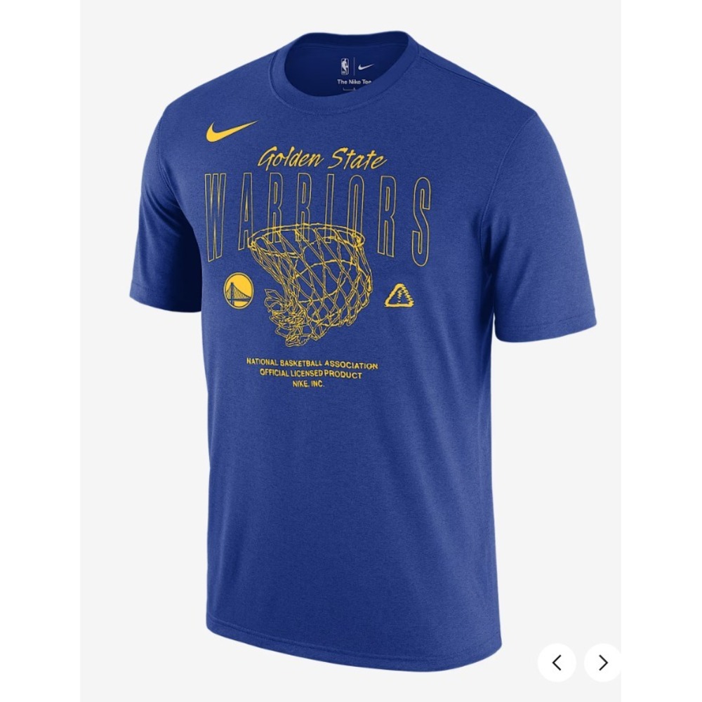Nike Men's Golden State Warriors Courtside Max90 NBA T-Shirt, XXL